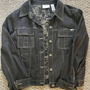 Liz Claiborne Dark Denim Jean Jacket